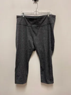 Athletic Leggings By Old Navy In Grey, Size: 2x