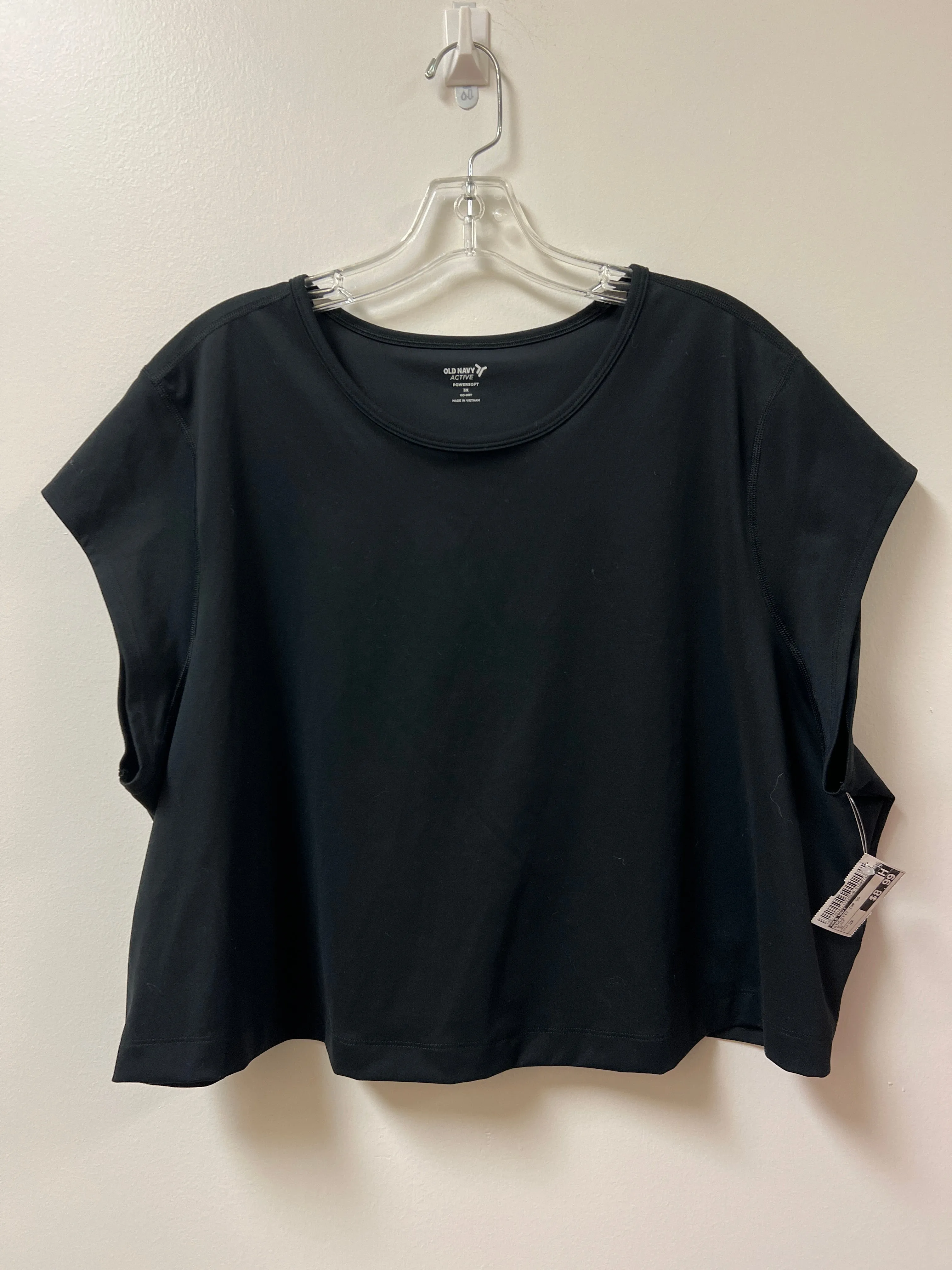 Athletic Top Short Sleeve By Old Navy In Black, Size: 3x