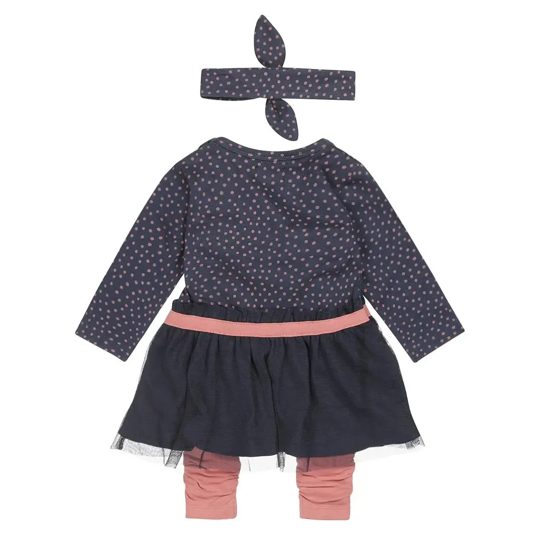 Baby Girls Dress Legging and Headband Blue | Dirkje
