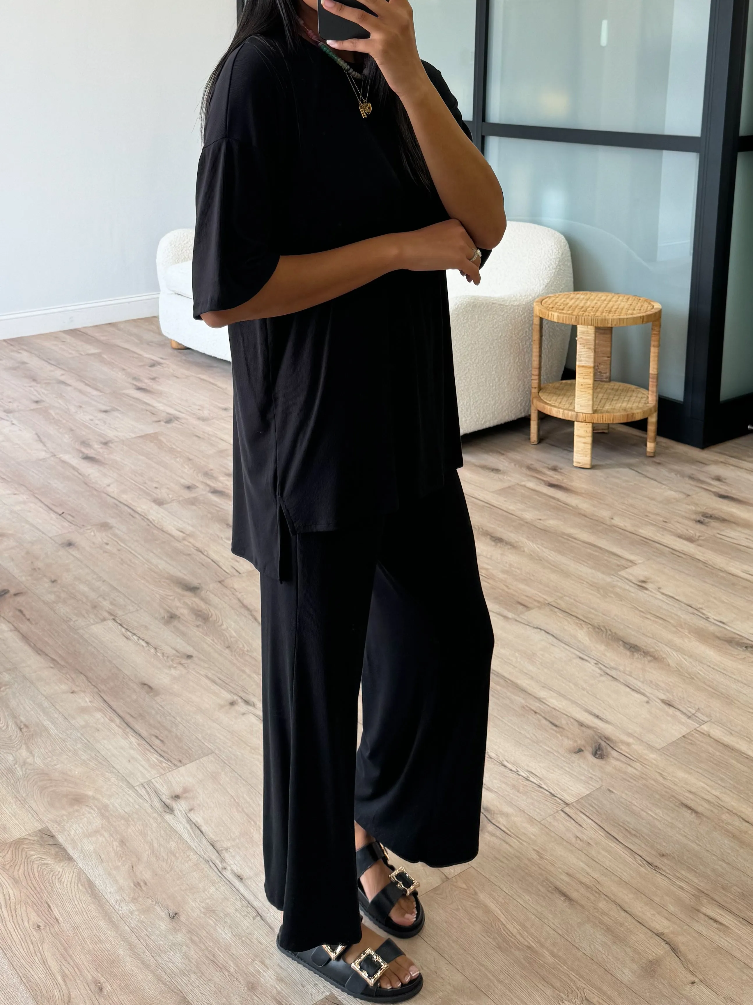 Ribbed Nova 2.0 Black Set with Plus Size Option