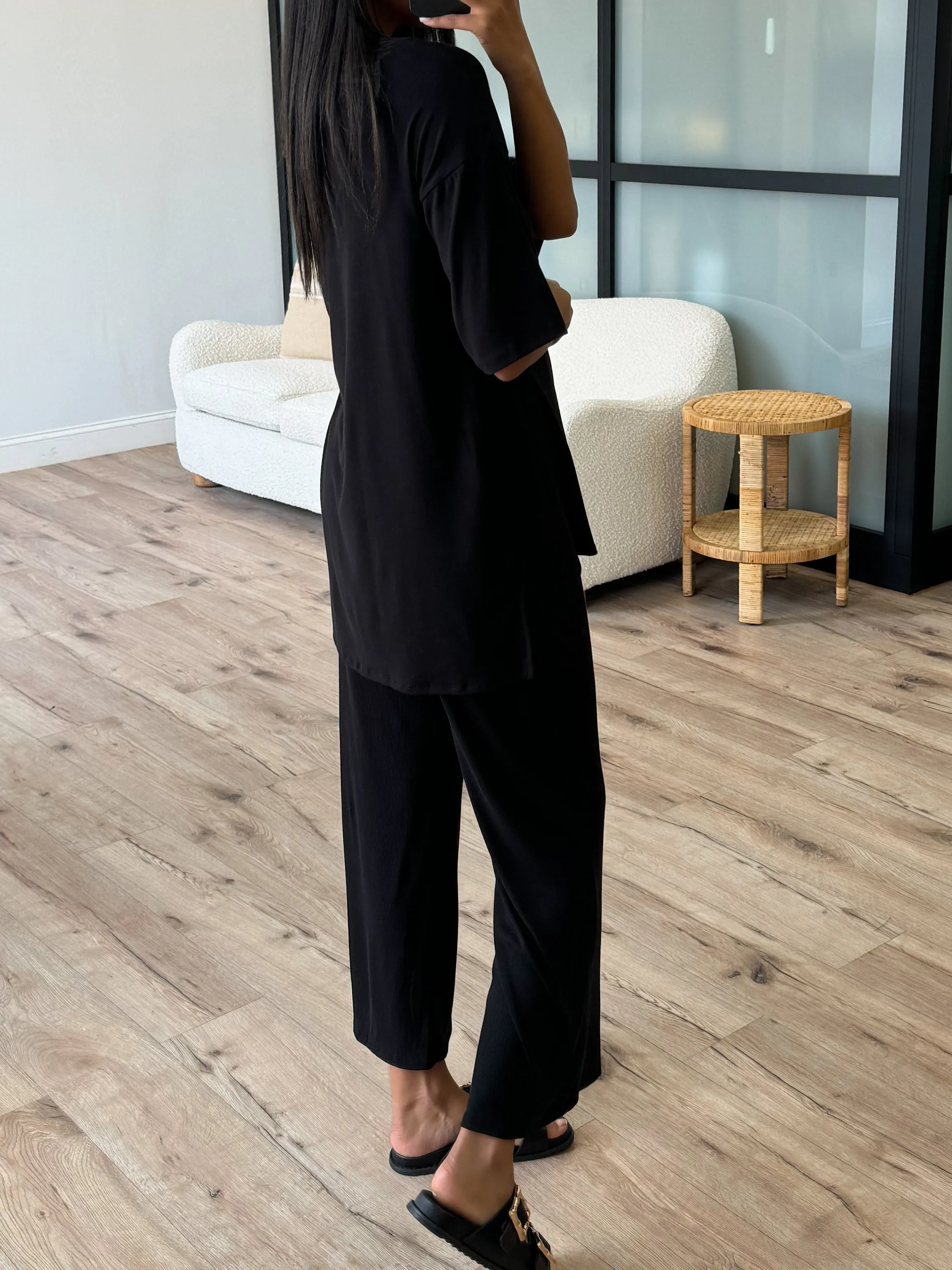 Ribbed Nova 2.0 Black Set with Plus Size Option